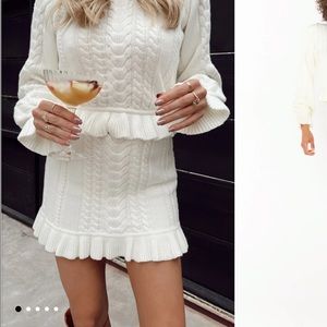 Show Me Your Mumu Ridley Ruffle Skirt and Sweater Set